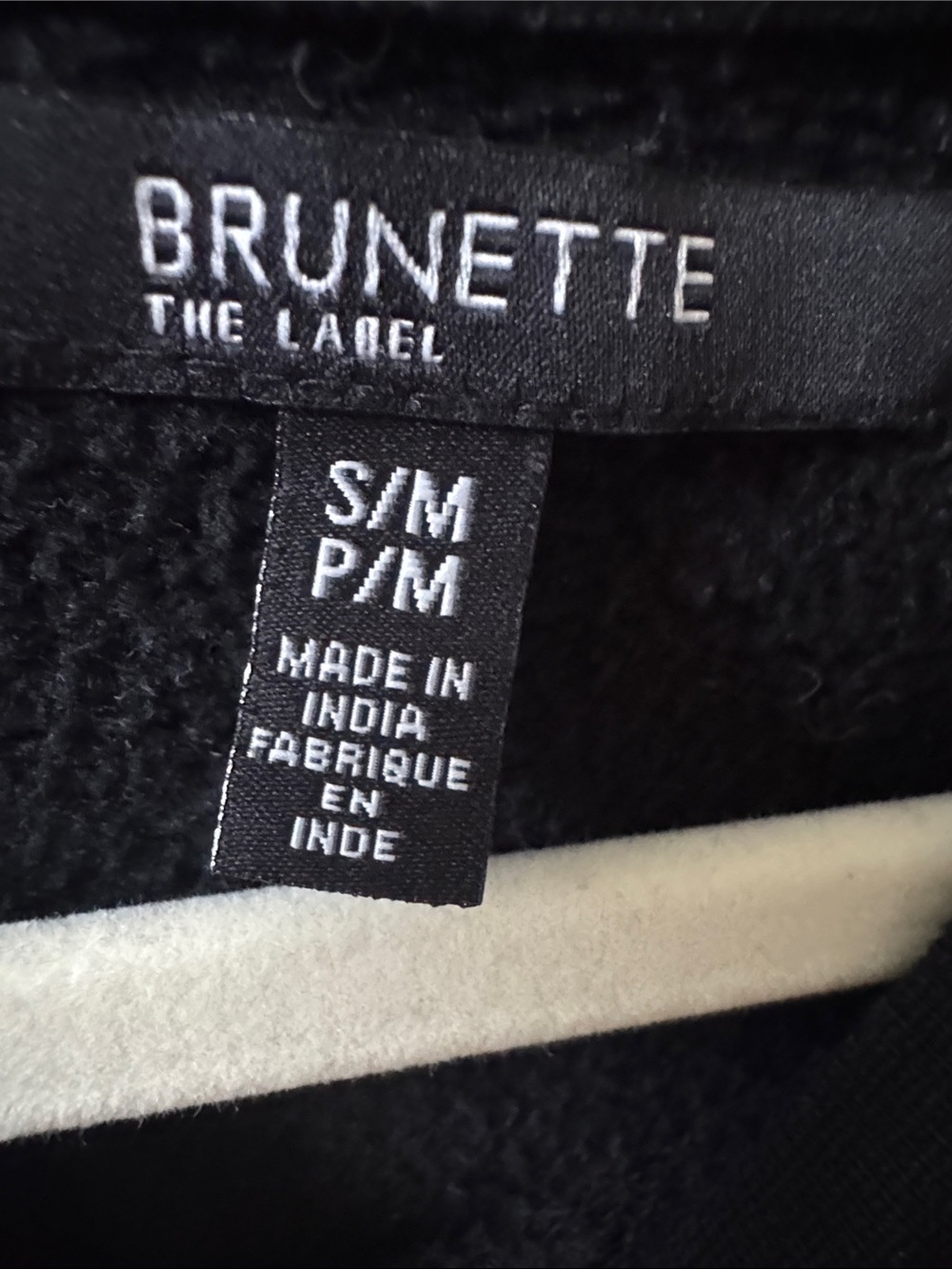 Brunette The Label - Black Cropped Sweatshirt - S - Picture 2 of 3